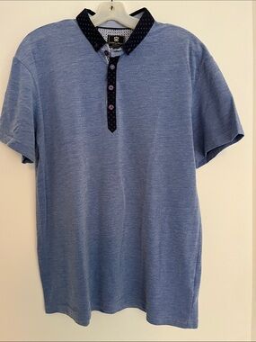 Men's Blue Polo Shirt XL
